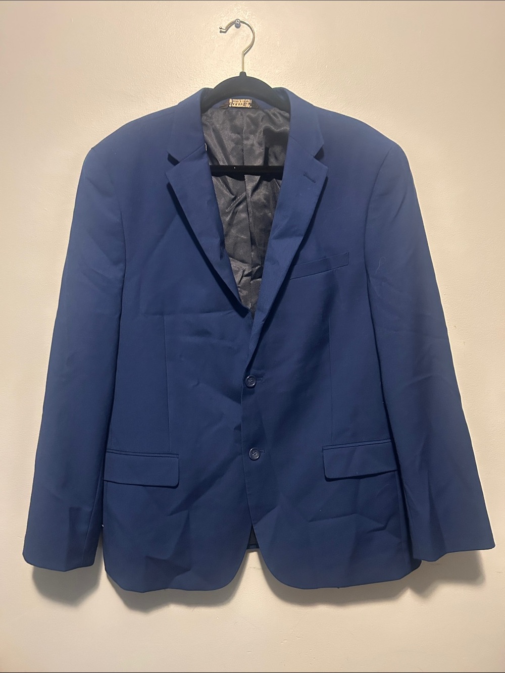 Men's caravelli Blue Two-Button Sport Coat - Sleek Tailored Look